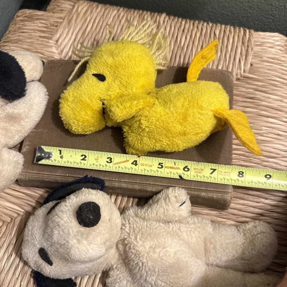 Vintage Peanuts Snoopy Woodstock Plush Lot of 3 Stuffed Animals Charlie Brown - Picture 7 of 9